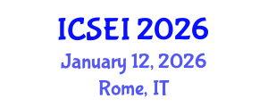 International Conference on Social Entrepreneurship and Innovation (ICSEI) January 12, 2026 - Rome, Italy International Conference on Social Entrepreneurship and Innovation (ICSEI) January 12, 2026 - Rome, Italy