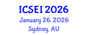International Conference on Social Entrepreneurship and Innovation (ICSEI) January 26, 2026 - Sydney, Australia International Conference on Social Entrepreneurship and Innovation (ICSEI) January 26, 2026 - Sydney, Australia