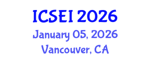International Conference on Social Entrepreneurship and Innovation (ICSEI) January 05, 2026 - Vancouver, Canada International Conference on Social Entrepreneurship and Innovation (ICSEI) January 05, 2026 - Vancouver, Canada