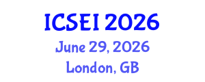 International Conference on Social Entrepreneurship and Innovation (ICSEI) June 29, 2026 - London, United Kingdom International Conference on Social Entrepreneurship and Innovation (ICSEI) June 29, 2026 - London, United Kingdom