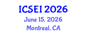 International Conference on Social Entrepreneurship and Innovation (ICSEI) June 15, 2026 - Montreal, Canada International Conference on Social Entrepreneurship and Innovation (ICSEI) June 15, 2026 - Montreal, Canada