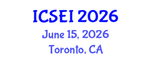 International Conference on Social Entrepreneurship and Innovation (ICSEI) June 15, 2026 - Toronto, Canada International Conference on Social Entrepreneurship and Innovation (ICSEI) June 15, 2026 - Toronto, Canada
