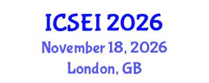 International Conference on Social Entrepreneurship and Innovation (ICSEI) November 18, 2026 - London, United Kingdom International Conference on Social Entrepreneurship and Innovation (ICSEI) November 18, 2026 - London, United Kingdom