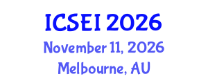 International Conference on Social Entrepreneurship and Innovation (ICSEI) November 11, 2026 - Melbourne, Australia International Conference on Social Entrepreneurship and Innovation (ICSEI) November 11, 2026 - Melbourne, Australia