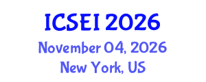 International Conference on Social Entrepreneurship and Innovation (ICSEI) November 04, 2026 - New York, United States International Conference on Social Entrepreneurship and Innovation (ICSEI) November 04, 2026 - New York, United States