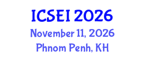 International Conference on Social Entrepreneurship and Innovation (ICSEI) November 11, 2026 - Phnom Penh, Cambodia International Conference on Social Entrepreneurship and Innovation (ICSEI) November 11, 2026 - Phnom Penh, Cambodia