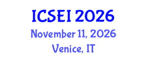 International Conference on Social Entrepreneurship and Innovation (ICSEI) November 11, 2026 - Venice, Italy International Conference on Social Entrepreneurship and Innovation (ICSEI) November 11, 2026 - Venice, Italy