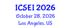 International Conference on Social Entrepreneurship and Innovation (ICSEI) October 28, 2026 - Los Angeles, United States International Conference on Social Entrepreneurship and Innovation (ICSEI) October 28, 2026 - Los Angeles, United States