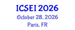 International Conference on Social Entrepreneurship and Innovation (ICSEI) October 28, 2026 - Paris, France International Conference on Social Entrepreneurship and Innovation (ICSEI) October 28, 2026 - Paris, France