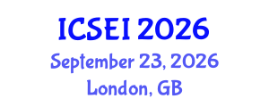 International Conference on Social Entrepreneurship and Innovation (ICSEI) September 23, 2026 - London, United Kingdom International Conference on Social Entrepreneurship and Innovation (ICSEI) September 23, 2026 - London, United Kingdom