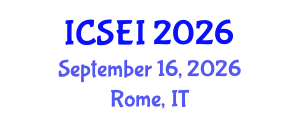 International Conference on Social Entrepreneurship and Innovation (ICSEI) September 16, 2026 - Rome, Italy International Conference on Social Entrepreneurship and Innovation (ICSEI) September 16, 2026 - Rome, Italy