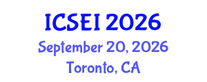 International Conference on Social Entrepreneurship and Innovation (ICSEI) September 20, 2026 - Toronto, Canada International Conference on Social Entrepreneurship and Innovation (ICSEI) September 20, 2026 - Toronto, Canada