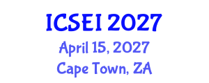 International Conference on Social Entrepreneurship and Innovation (ICSEI) April 15, 2027 - Cape Town, South Africa International Conference on Social Entrepreneurship and Innovation (ICSEI) April 15, 2027 - Cape Town, South Africa