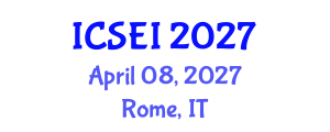 International Conference on Social Entrepreneurship and Innovation (ICSEI) April 08, 2027 - Rome, Italy International Conference on Social Entrepreneurship and Innovation (ICSEI) April 08, 2027 - Rome, Italy