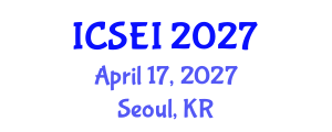 International Conference on Social Entrepreneurship and Innovation (ICSEI) April 17, 2027 - Seoul, Republic of Korea International Conference on Social Entrepreneurship and Innovation (ICSEI) April 17, 2027 - Seoul, Republic of Korea