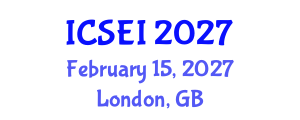 International Conference on Social Entrepreneurship and Innovation (ICSEI) February 15, 2027 - London, United Kingdom International Conference on Social Entrepreneurship and Innovation (ICSEI) February 15, 2027 - London, United Kingdom