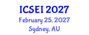 International Conference on Social Entrepreneurship and Innovation (ICSEI) February 25, 2027 - Sydney, Australia International Conference on Social Entrepreneurship and Innovation (ICSEI) February 25, 2027 - Sydney, Australia
