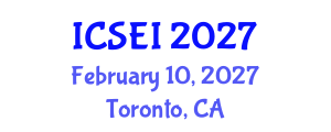 International Conference on Social Entrepreneurship and Innovation (ICSEI) February 10, 2027 - Toronto, Canada International Conference on Social Entrepreneurship and Innovation (ICSEI) February 10, 2027 - Toronto, Canada