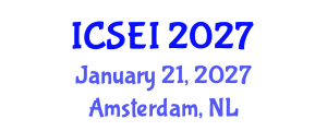 International Conference on Social Entrepreneurship and Innovation (ICSEI) January 21, 2027 - Amsterdam, Netherlands International Conference on Social Entrepreneurship and Innovation (ICSEI) January 21, 2027 - Amsterdam, Netherlands