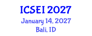 International Conference on Social Entrepreneurship and Innovation (ICSEI) January 14, 2027 - Bali, Indonesia International Conference on Social Entrepreneurship and Innovation (ICSEI) January 14, 2027 - Bali, Indonesia