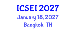 International Conference on Social Entrepreneurship and Innovation (ICSEI) January 18, 2027 - Bangkok, Thailand International Conference on Social Entrepreneurship and Innovation (ICSEI) January 18, 2027 - Bangkok, Thailand