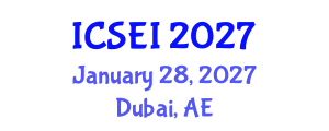 International Conference on Social Entrepreneurship and Innovation (ICSEI) January 28, 2027 - Dubai, United Arab Emirates International Conference on Social Entrepreneurship and Innovation (ICSEI) January 28, 2027 - Dubai, United Arab Emirates