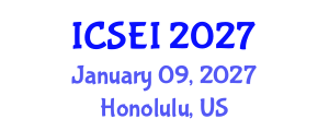International Conference on Social Entrepreneurship and Innovation (ICSEI) January 09, 2027 - Honolulu, United States International Conference on Social Entrepreneurship and Innovation (ICSEI) January 09, 2027 - Honolulu, United States