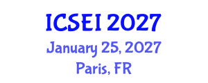 International Conference on Social Entrepreneurship and Innovation (ICSEI) January 25, 2027 - Paris, France International Conference on Social Entrepreneurship and Innovation (ICSEI) January 25, 2027 - Paris, France