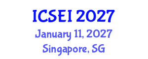 International Conference on Social Entrepreneurship and Innovation (ICSEI) January 11, 2027 - Singapore, Singapore International Conference on Social Entrepreneurship and Innovation (ICSEI) January 11, 2027 - Singapore, Singapore