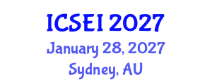 International Conference on Social Entrepreneurship and Innovation (ICSEI) January 28, 2027 - Sydney, Australia International Conference on Social Entrepreneurship and Innovation (ICSEI) January 28, 2027 - Sydney, Australia