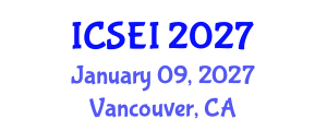 International Conference on Social Entrepreneurship and Innovation (ICSEI) January 09, 2027 - Vancouver, Canada International Conference on Social Entrepreneurship and Innovation (ICSEI) January 09, 2027 - Vancouver, Canada