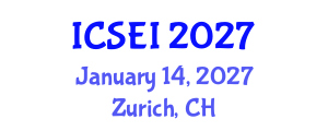 International Conference on Social Entrepreneurship and Innovation (ICSEI) January 14, 2027 - Zurich, Switzerland International Conference on Social Entrepreneurship and Innovation (ICSEI) January 14, 2027 - Zurich, Switzerland