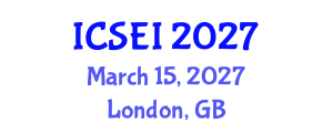 International Conference on Social Entrepreneurship and Innovation (ICSEI) March 15, 2027 - London, United Kingdom International Conference on Social Entrepreneurship and Innovation (ICSEI) March 15, 2027 - London, United Kingdom
