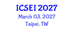 International Conference on Social Entrepreneurship and Innovation (ICSEI) March 03, 2027 - Taipei, Taiwan International Conference on Social Entrepreneurship and Innovation (ICSEI) March 03, 2027 - Taipei, Taiwan