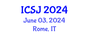 International Conference on Social Justice (ICSJ) June 03, 2024 - Rome, Italy