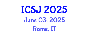 International Conference on Social Justice (ICSJ) June 03, 2025 - Rome, Italy