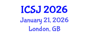 International Conference on Social Justice (ICSJ) January 21, 2026 - London, United Kingdom