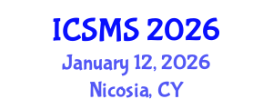 International Conference on Social Media and Society (ICSMS) January 12, 2026 - Nicosia, Cyprus International Conference on Social Media and Society (ICSMS) January 12, 2026 - Nicosia, Cyprus