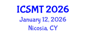 International Conference on Social Media and Technology (ICSMT) January 12, 2026 - Nicosia, Cyprus International Conference on Social Media and Technology (ICSMT) January 12, 2026 - Nicosia, Cyprus