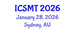 International Conference on Social Media and Technology (ICSMT) January 28, 2026 - Sydney, Australia