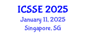 International Conference on Social Science and Economics (ICSSE) January 11, 2025 - Singapore, Singapore