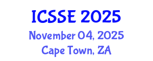International Conference on Social Science and Economics (ICSSE) November 04, 2025 - Cape Town, South Africa