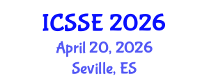 International Conference on Social Science and Economics (ICSSE) April 20, 2026 - Seville, Spain International Conference on Social Science and Economics (ICSSE) April 20, 2026 - Seville, Spain