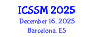 International Conference on Social Science and Management (ICSSM) December 16, 2025 - Barcelona, Spain