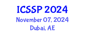 International Conference on Social Science and Psychology (ICSSP) November 07, 2024 - Dubai, United Arab Emirates