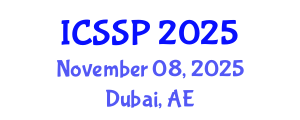 International Conference on Social Science and Psychology (ICSSP) November 08, 2025 - Dubai, United Arab Emirates