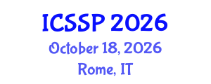 International Conference on Social Science and Psychology (ICSSP) October 18, 2026 - Rome, Italy