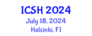 International Conference on Social Sciences and Humanities (ICSH) July 18, 2024 - Helsinki, Finland