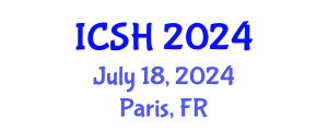 International Conference on Social Sciences and Humanities (ICSH) July 18, 2024 - Paris, France