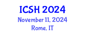 International Conference on Social Sciences and Humanities (ICSH) November 11, 2024 - Rome, Italy